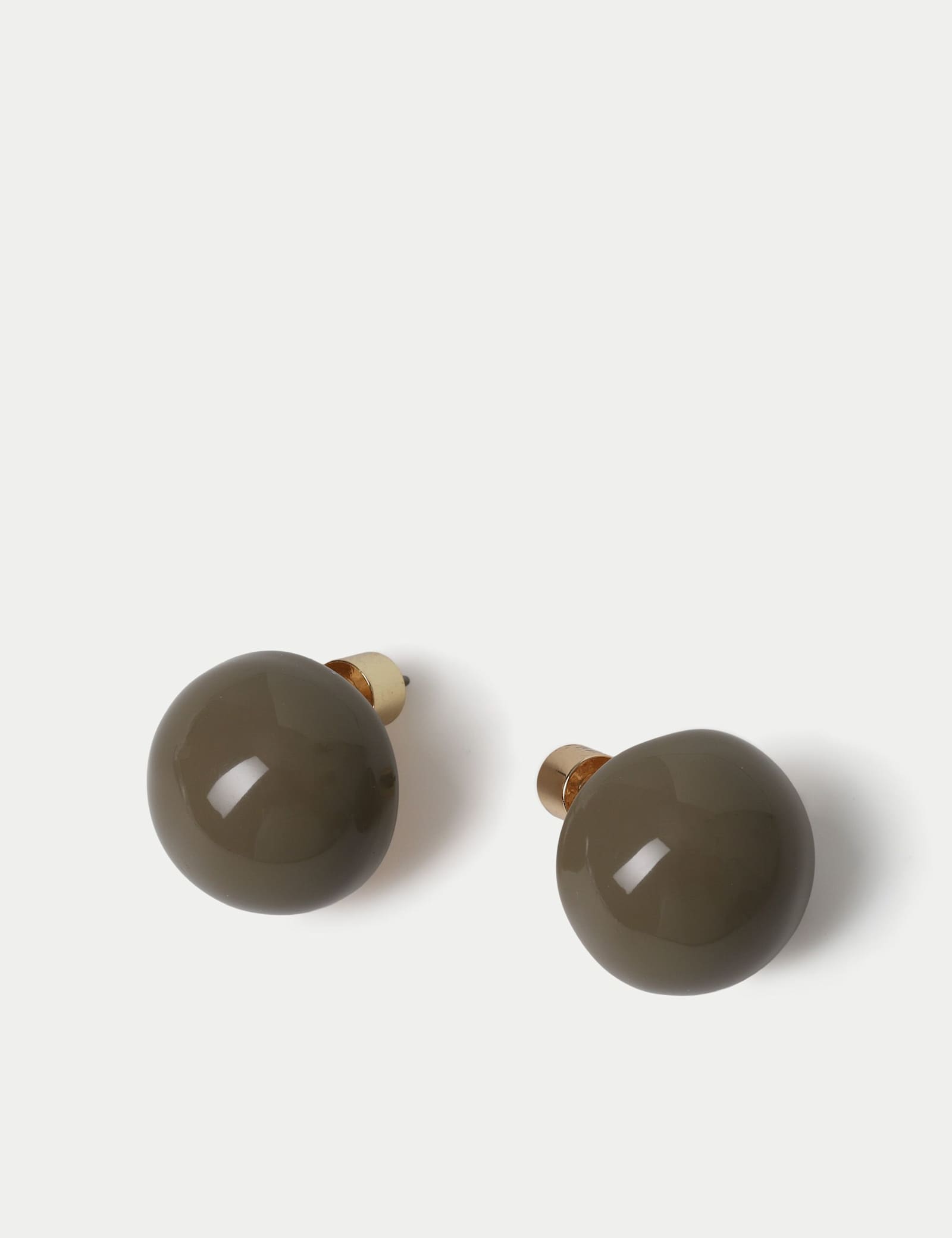Enamel Sphere Stud Earring - image 2