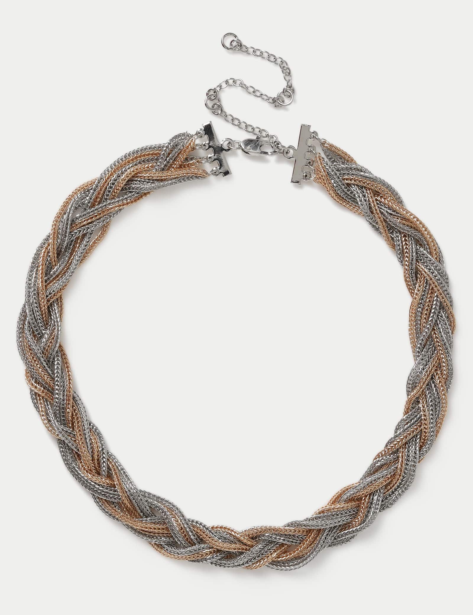 Mixed Metal Twist Collar Necklace - image 1