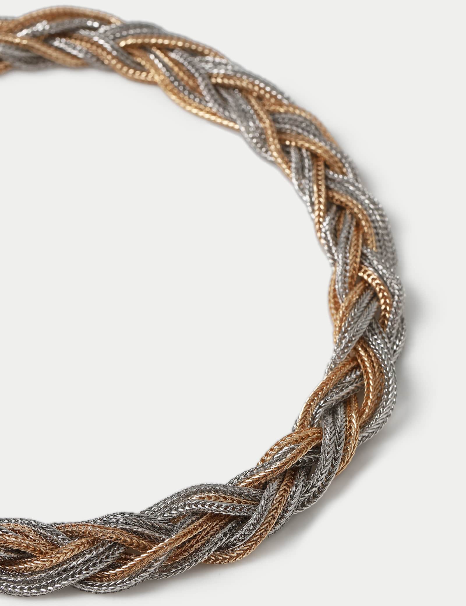 Mixed Metal Twist Collar Necklace - image 2