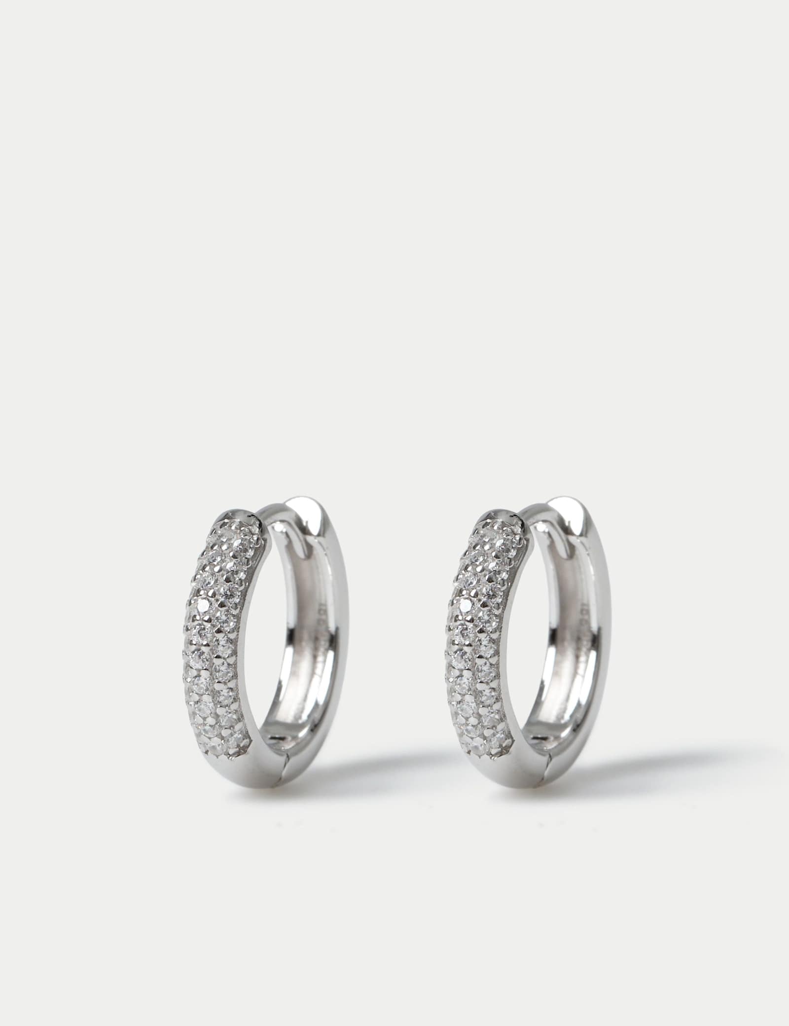 Sterling Silver Rhodium Earrings - image 3