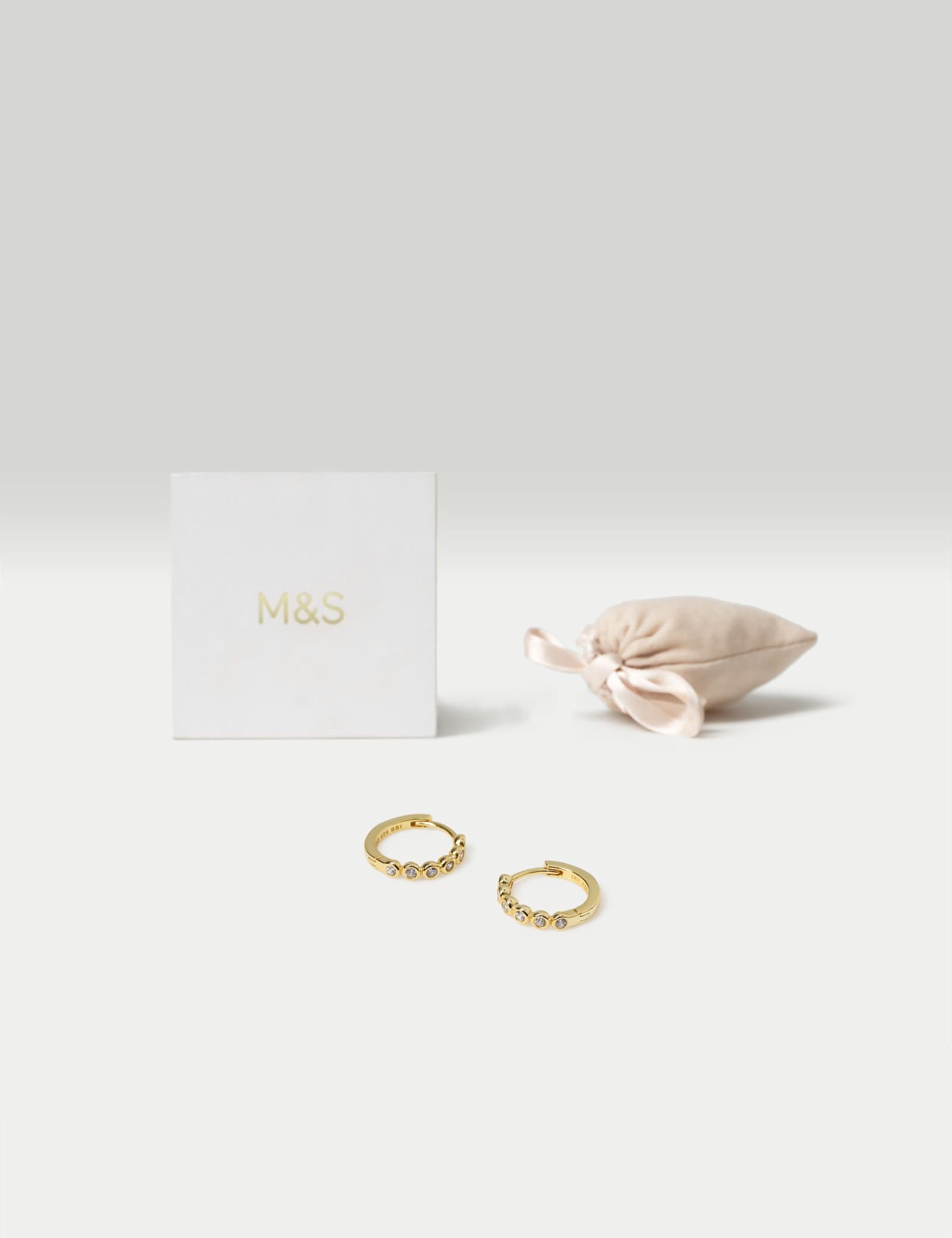 Sterling Silver Gold Plated Earrings - image 2