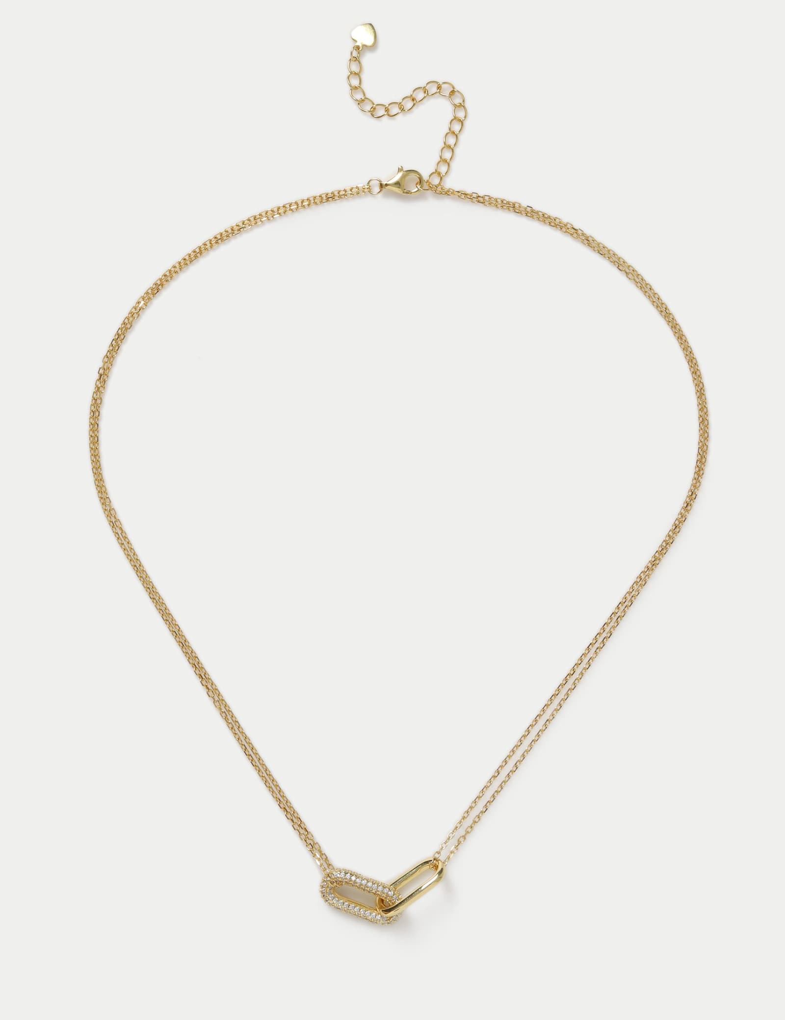 Sterling Silver Gold Plated Necklace - image 2