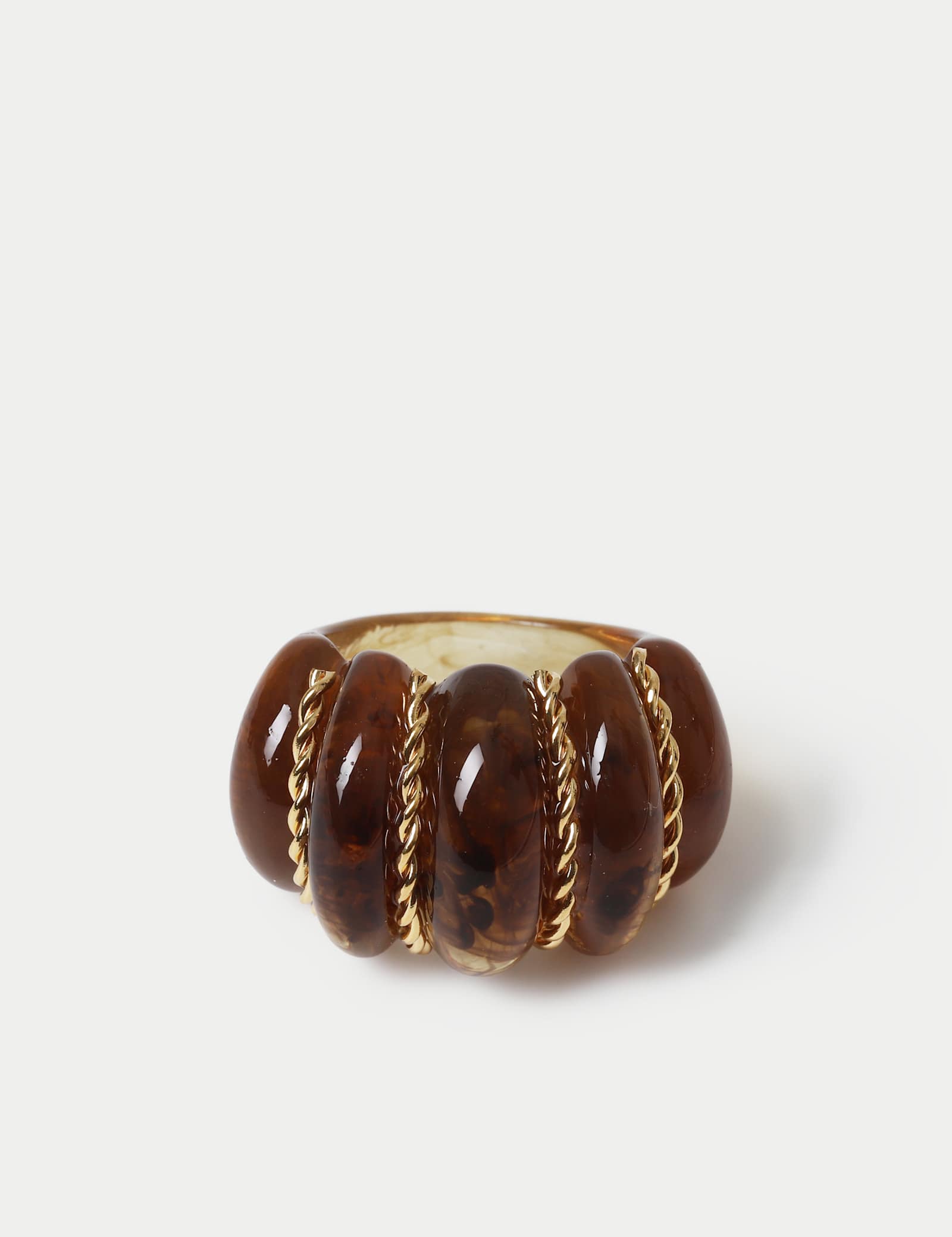 Resin Chain Ridge Ring - image 2