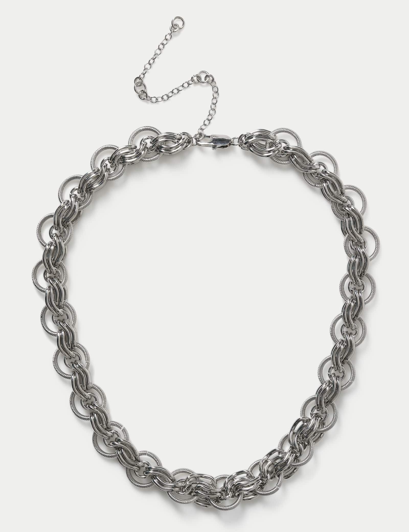 Textured Chunky O Link Necklace - image 1