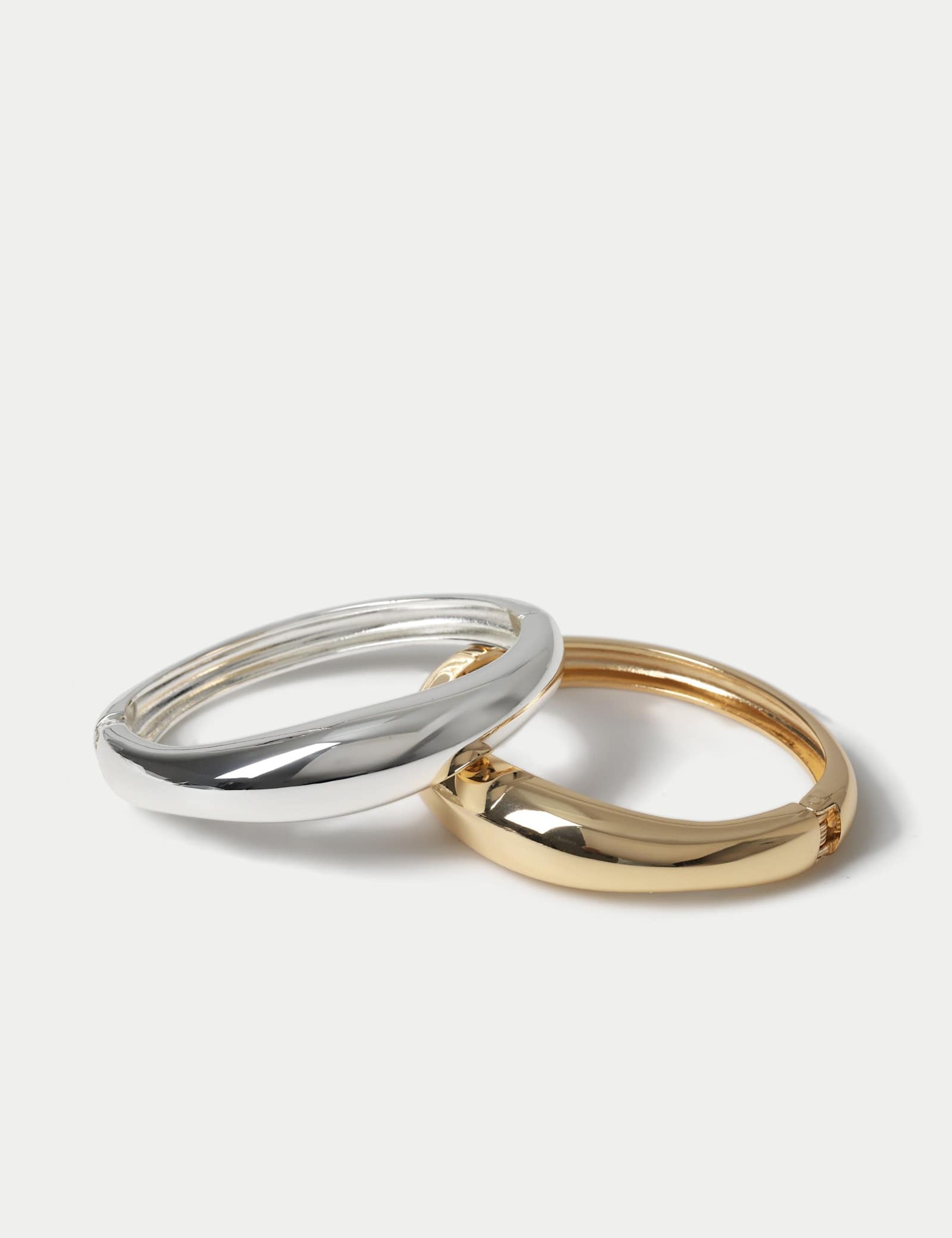 2 Pk Mixed Metal Bangle - image 1