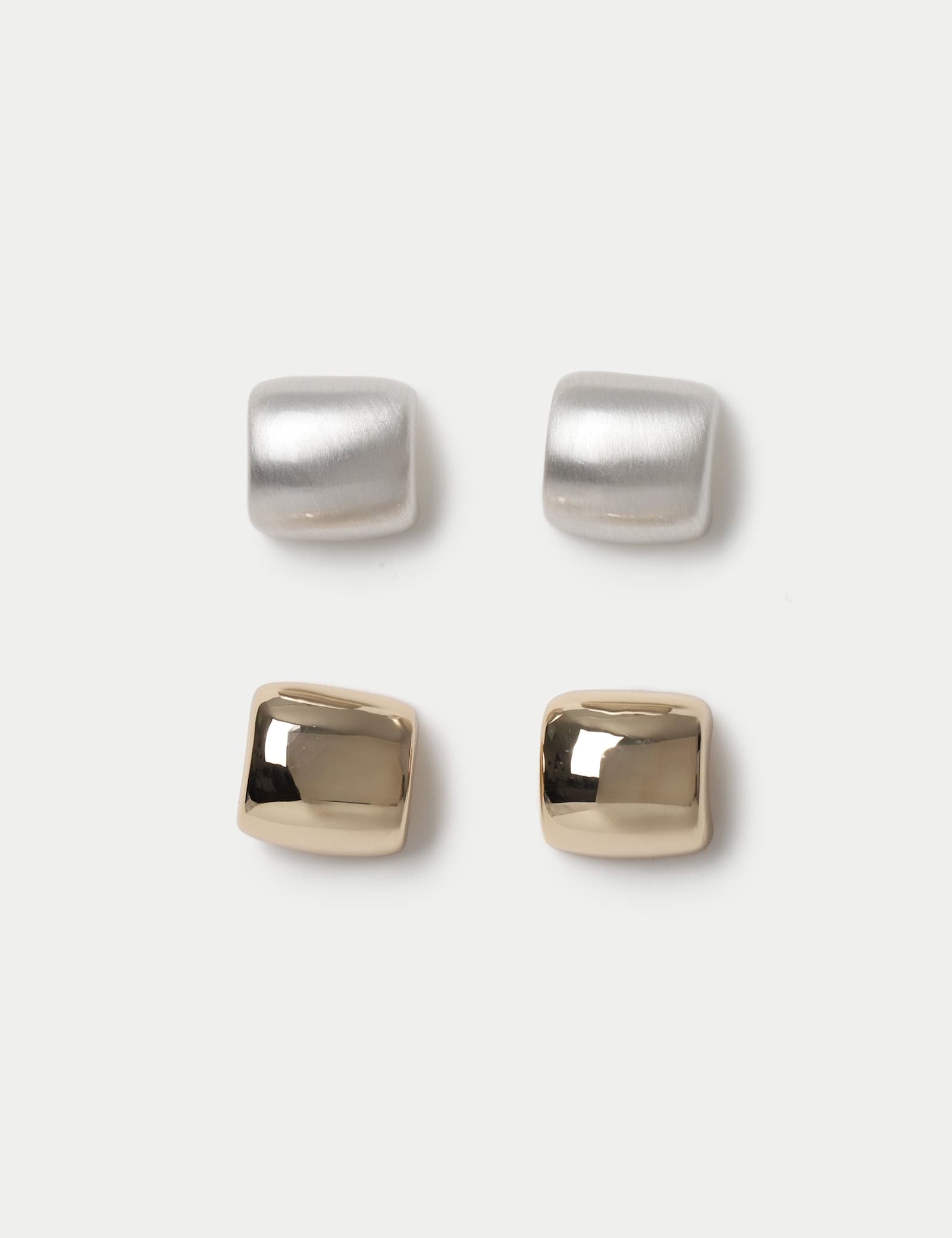 2 Pack Square Stud Earrings - image 1