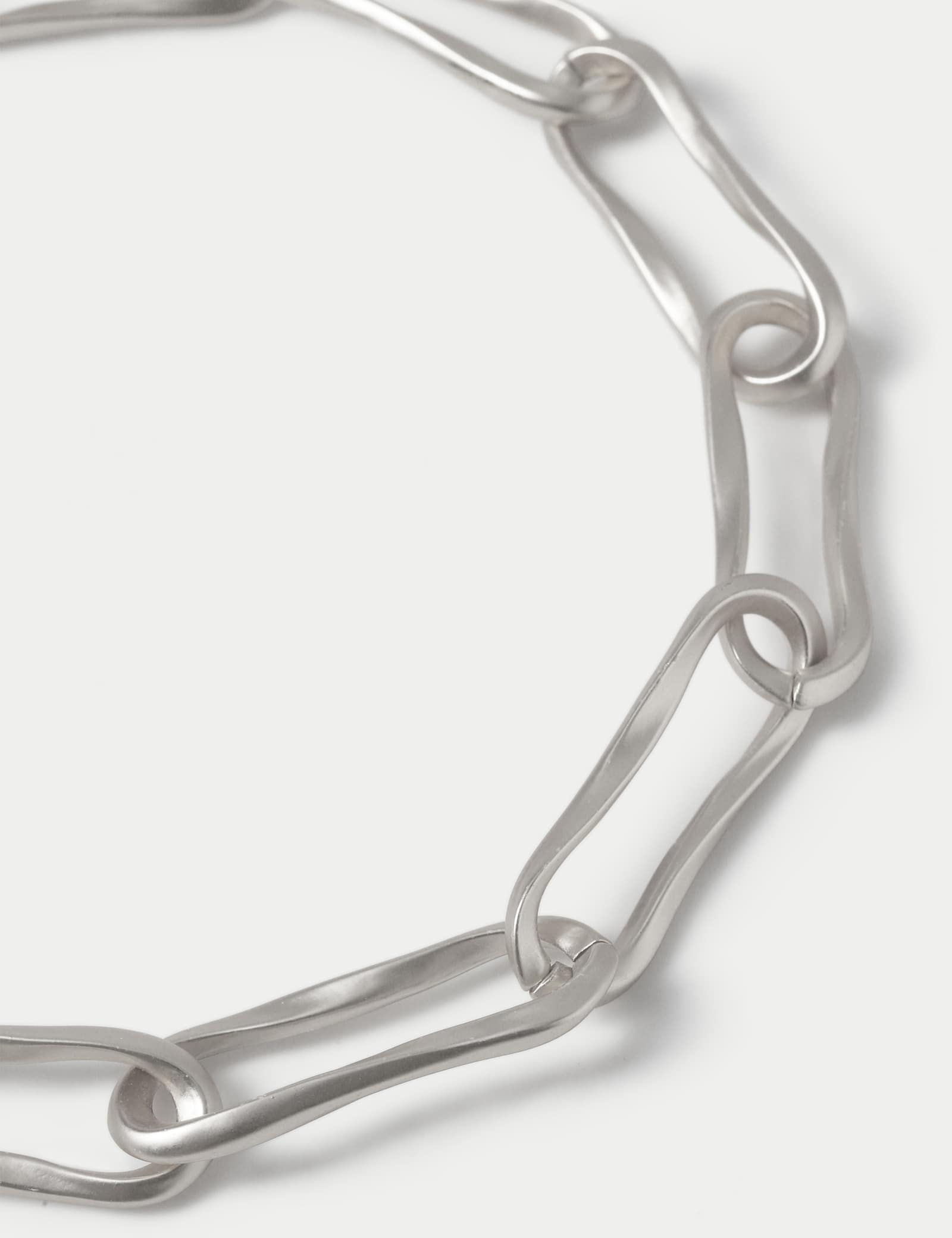 Irregular Textured Link Necklace - image 2