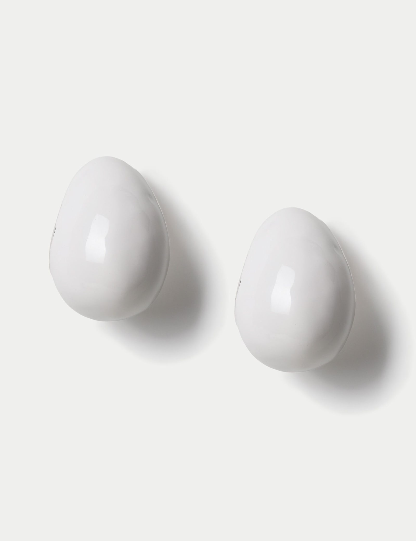 Enamel Teardrop Stud Earrings - image 1