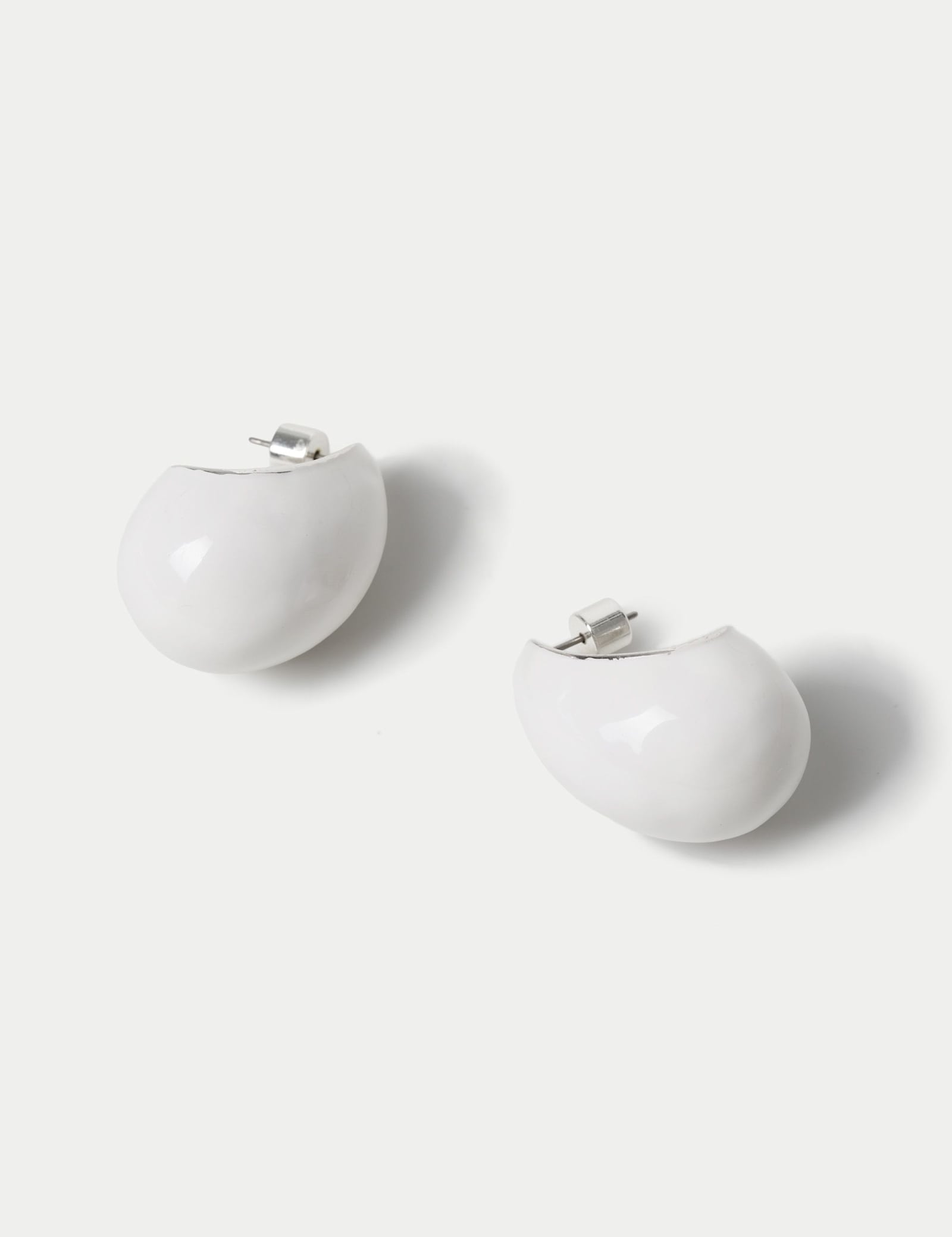 Enamel Teardrop Stud Earrings - image 2