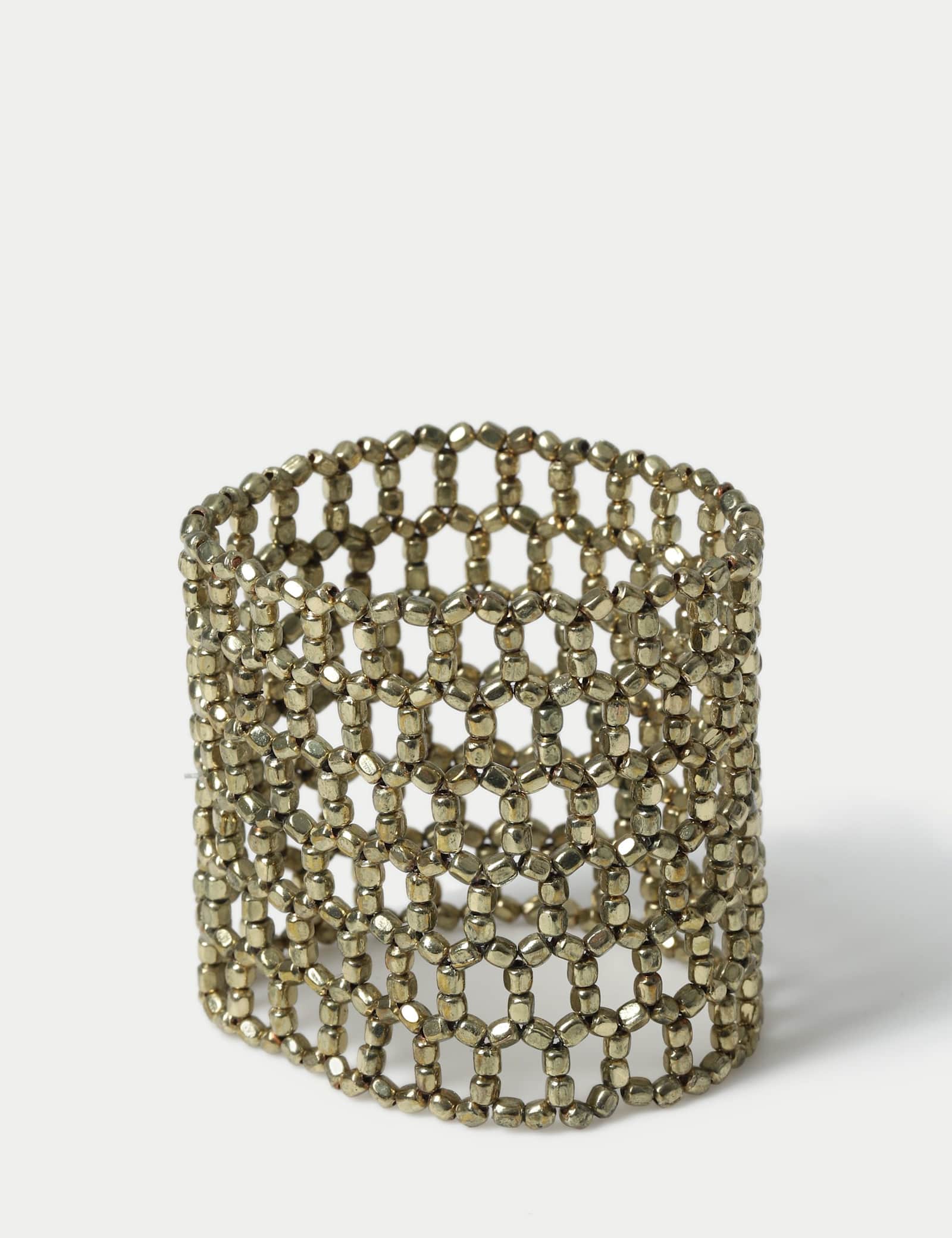 Faceted Bead Stretch Bracelet - image 1