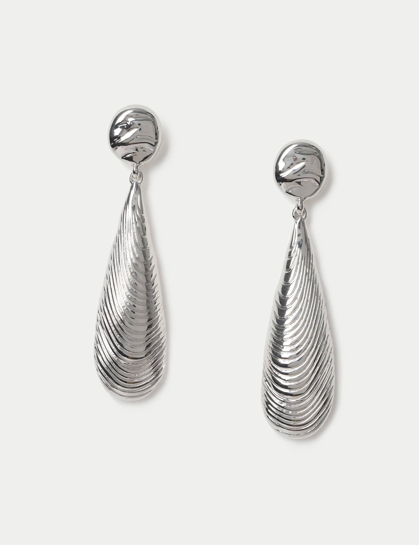 Shell Drop Earrings - image 1