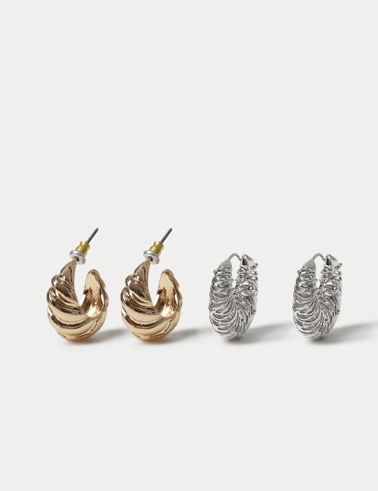 2 Pack Wire Hoop Earrings - image 1