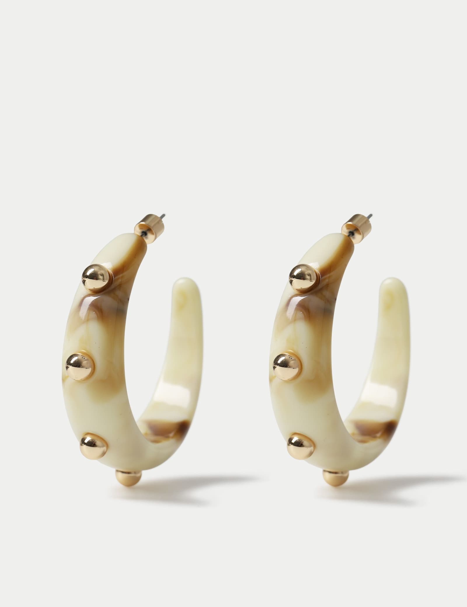 Maxi Resin Stud Earrings - image 1