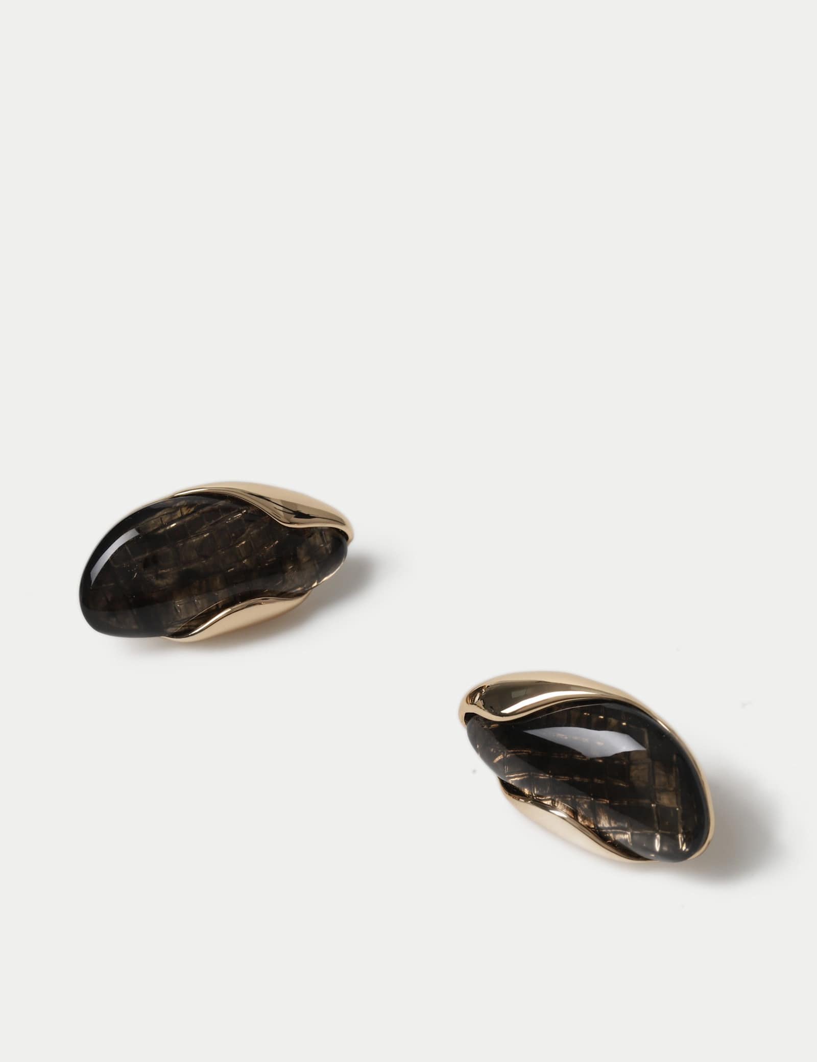 Molten Resin Stud Earrings - image 2