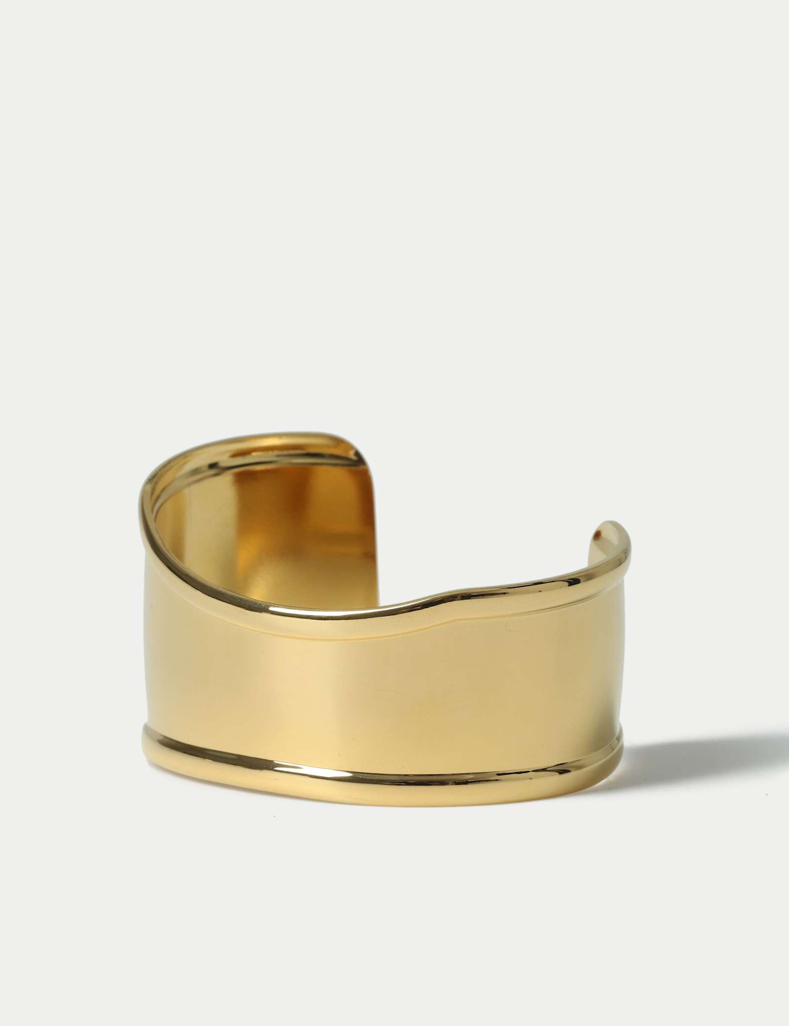 Gold Tone Wave Cuff - image 2