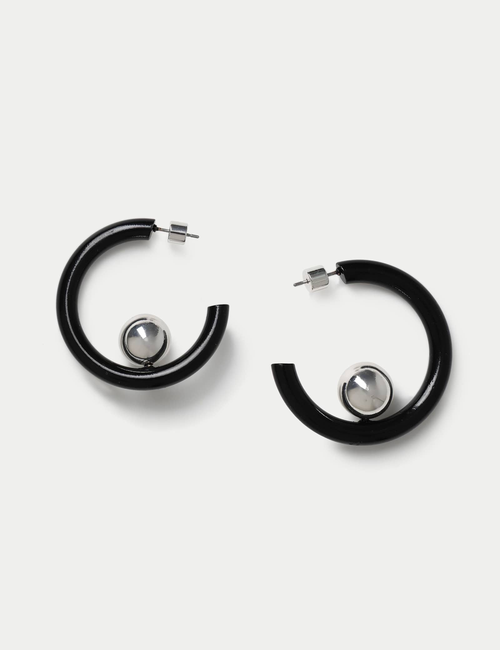 Sphere Hoop Earrings - image 2