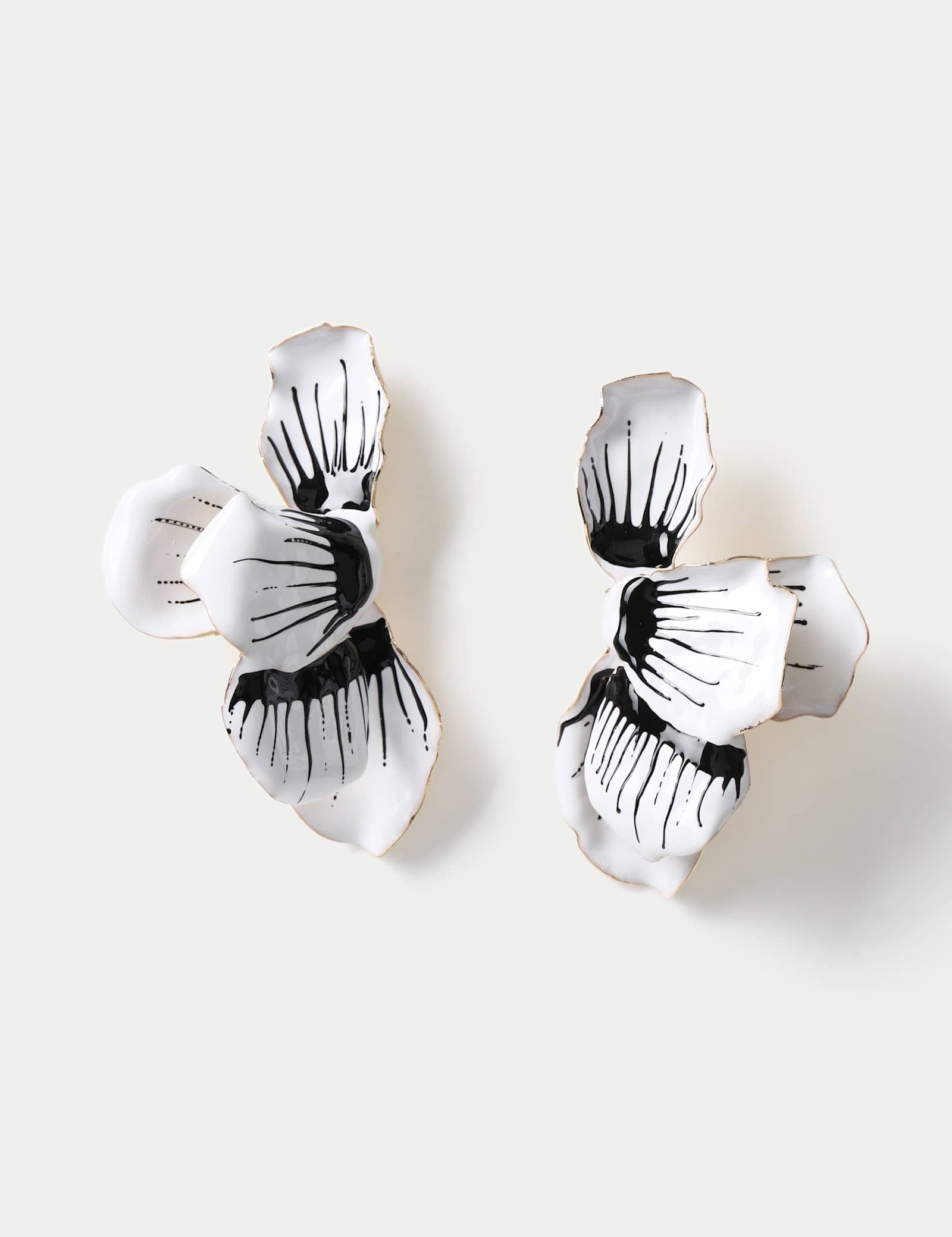 Statement Flower Stud Earrings - image 1