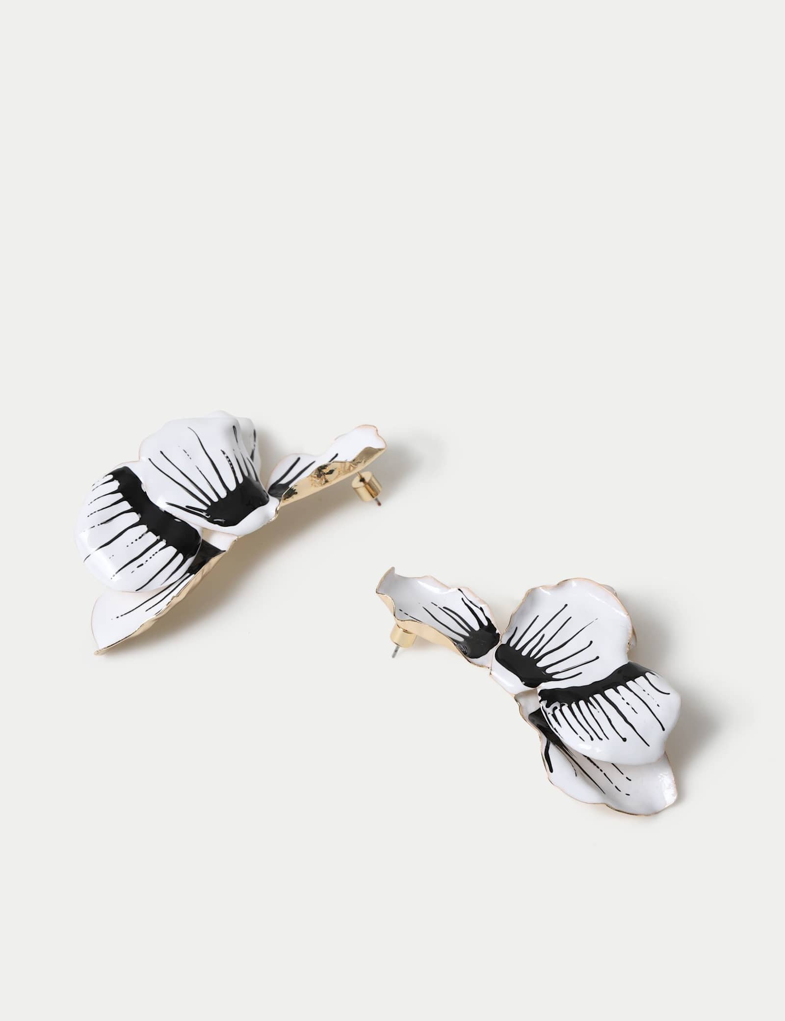 Statement Flower Stud Earrings - image 2
