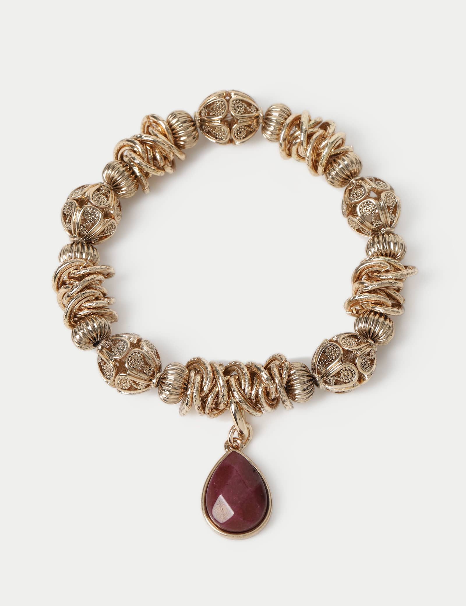 Filigree Stretch Charm Bracelet - image 1