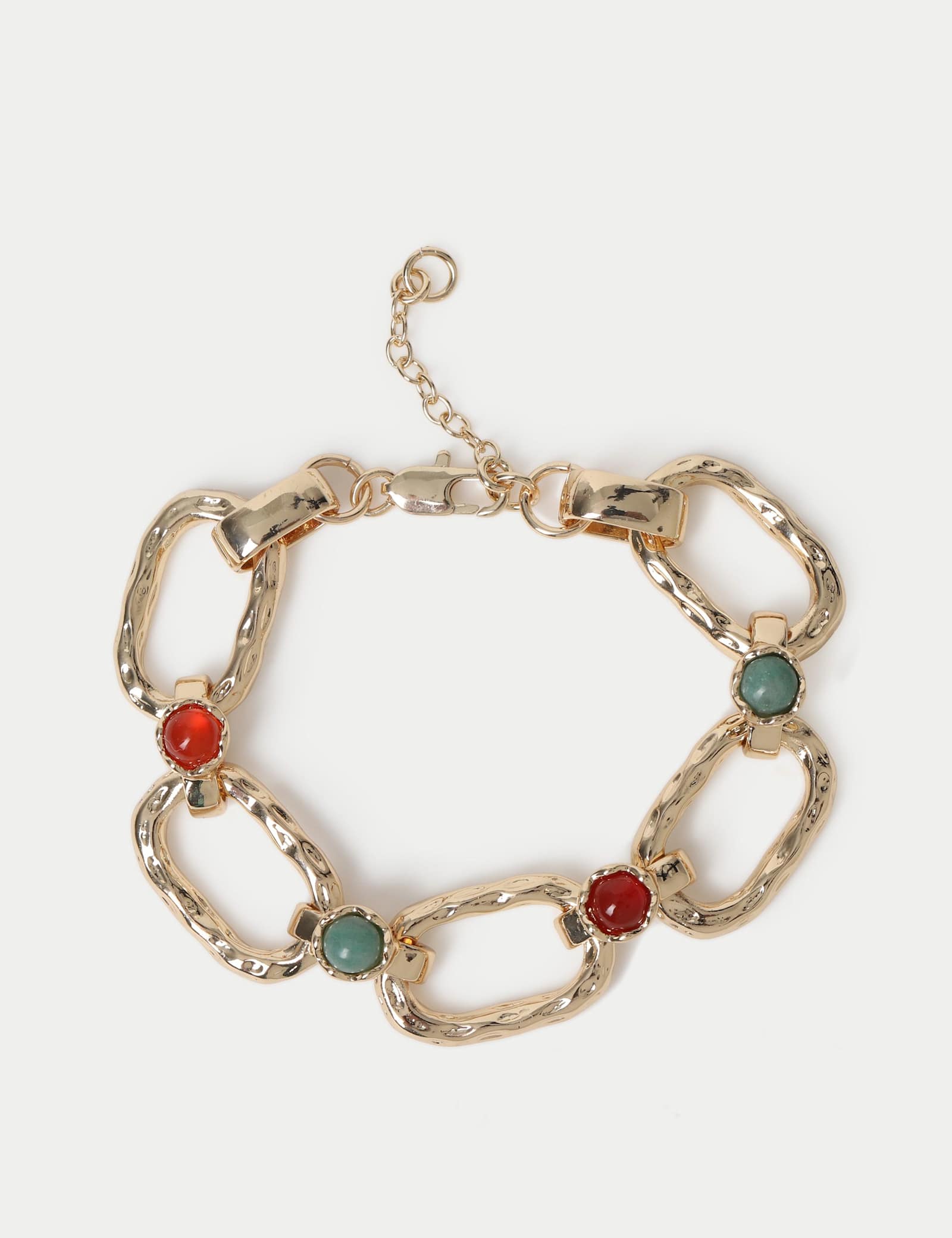 Natural Stone Chunky Link Bracelet - image 1