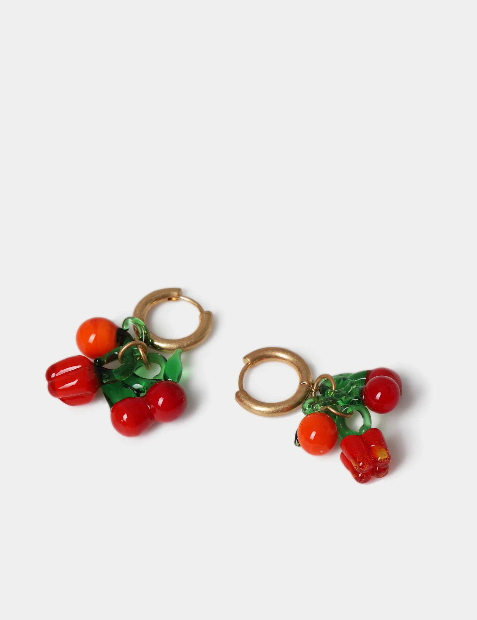 Glass Fruit Fishhook Earrings - image 2