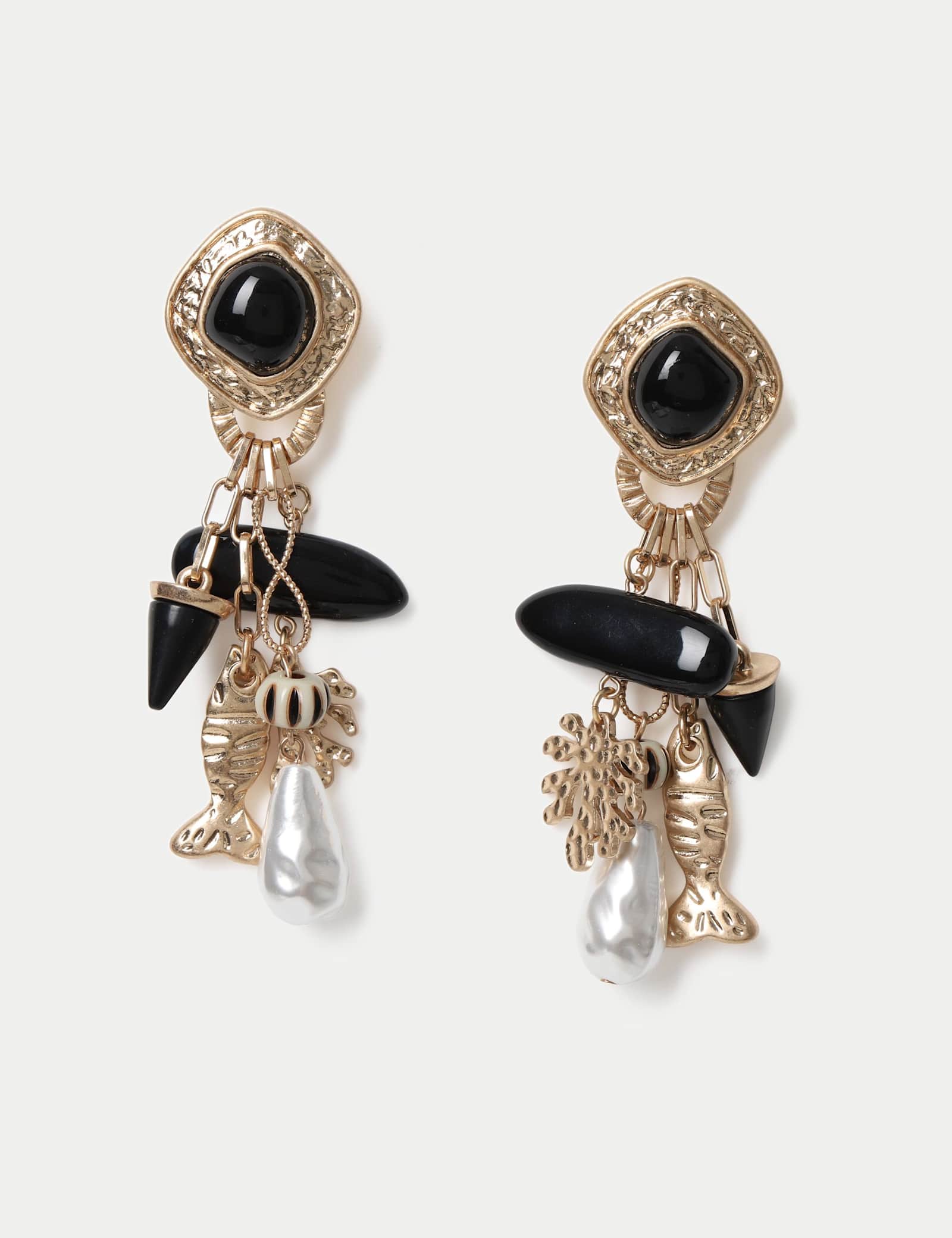 Charm Drop Earrings - image 1