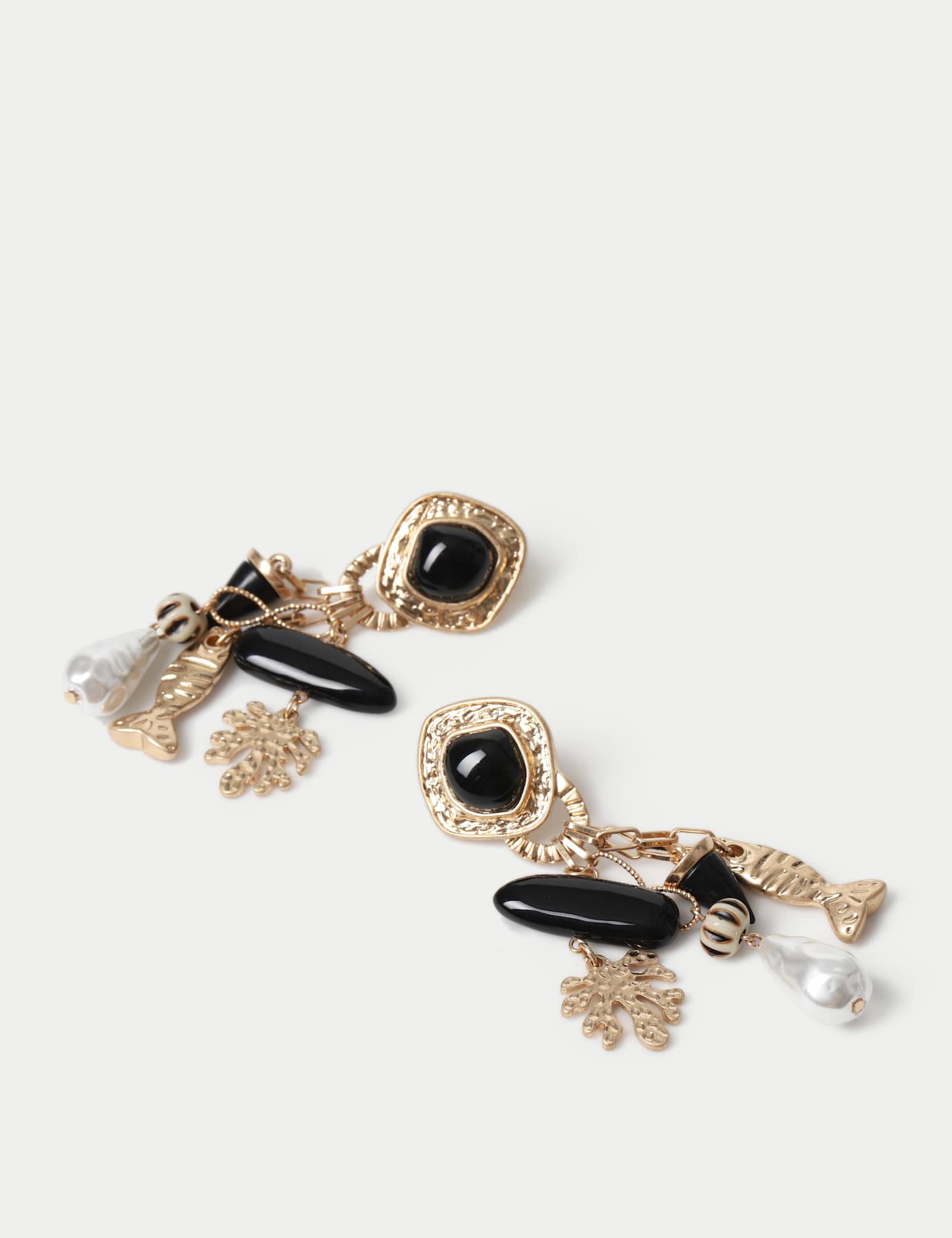 Charm Drop Earrings - image 2