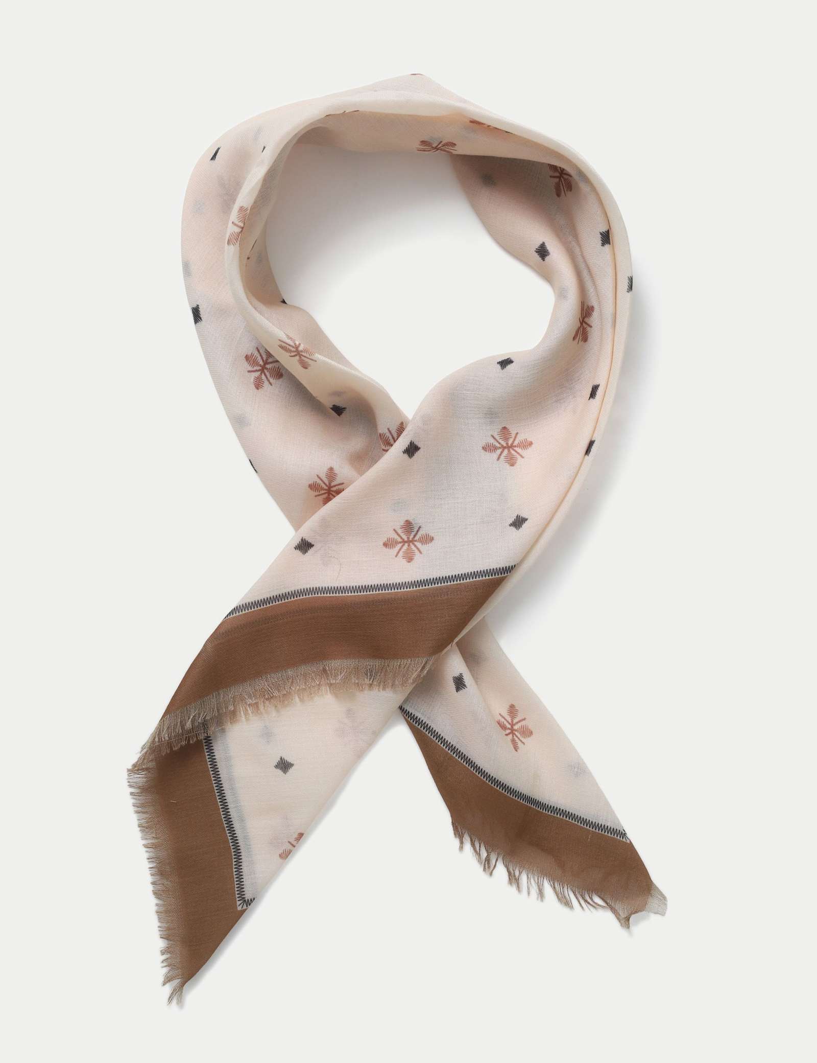 Neutral Print Scarf - image 1