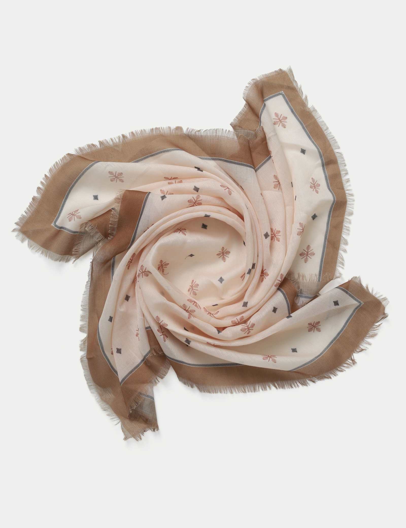 Neutral Print Scarf - image 2