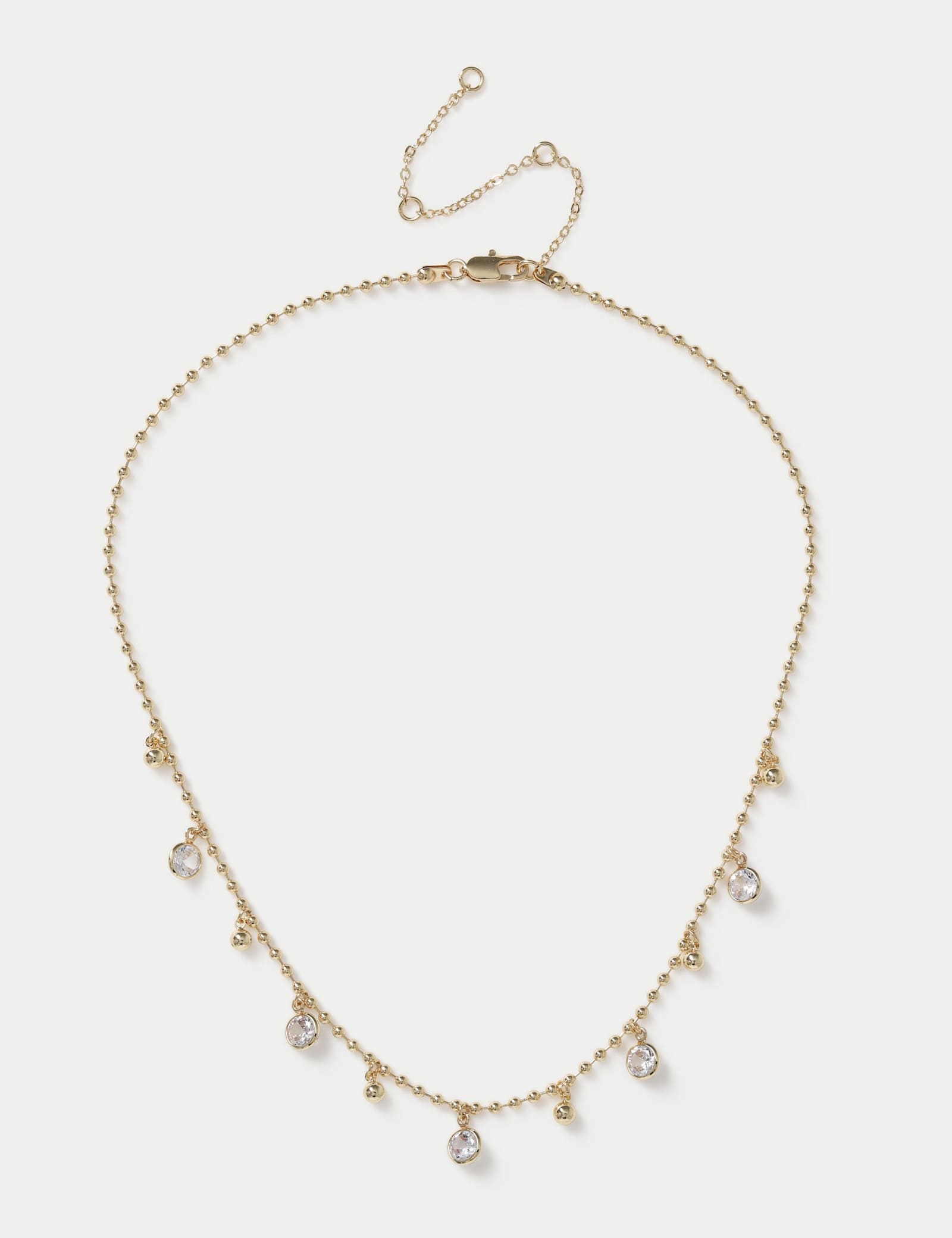 14ct Gold Plated Decal Droplet Necklace - image 1