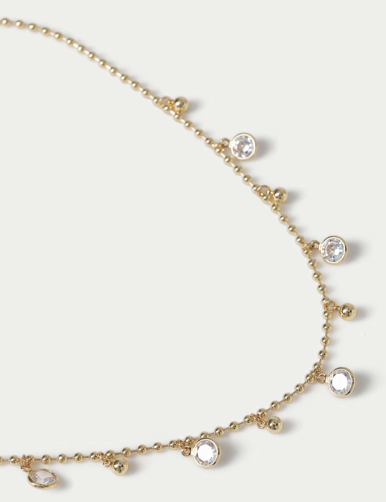 14ct Gold Plated Decal Droplet Necklace - image 2