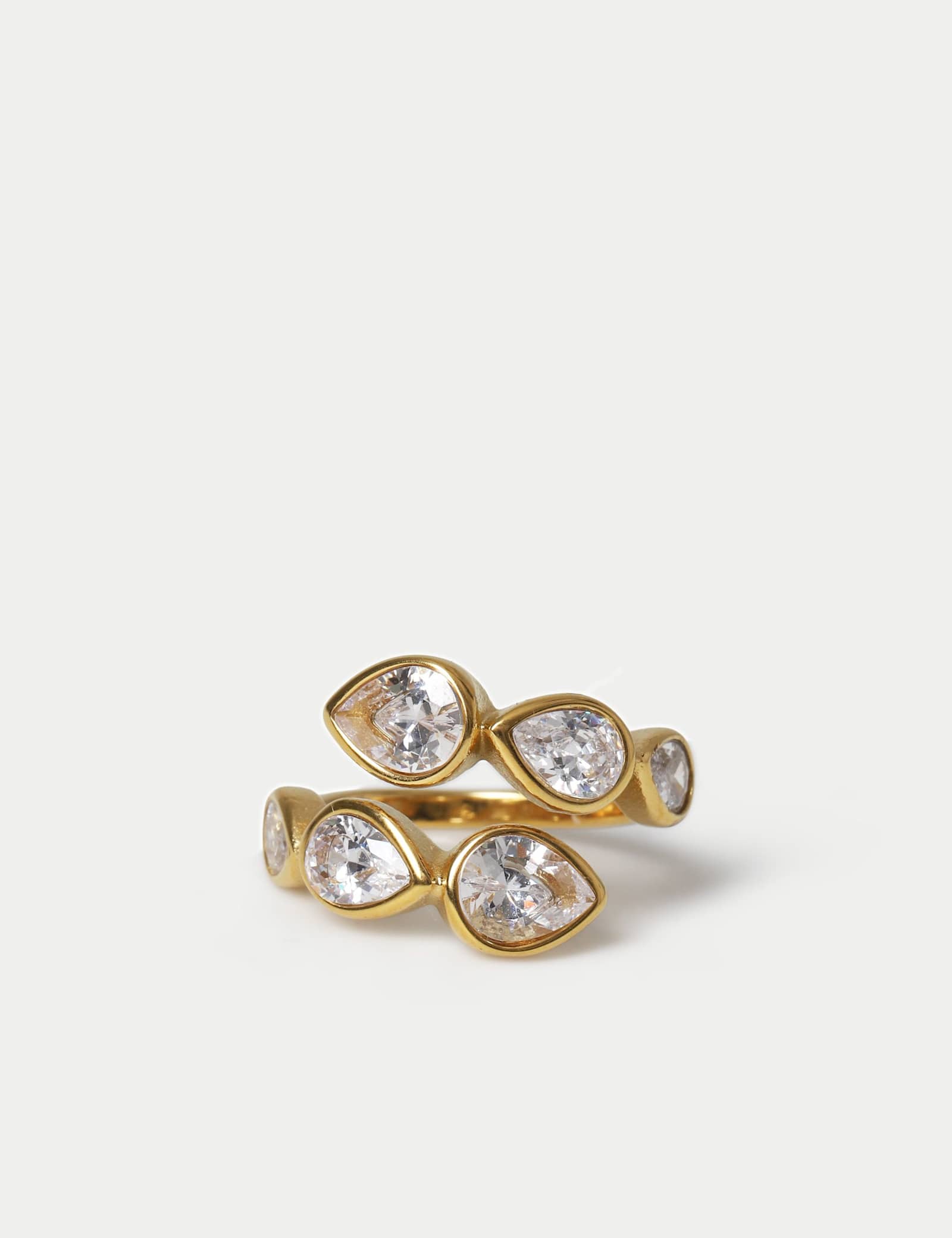 Cubic Zirconia Wrap Ring - image 1