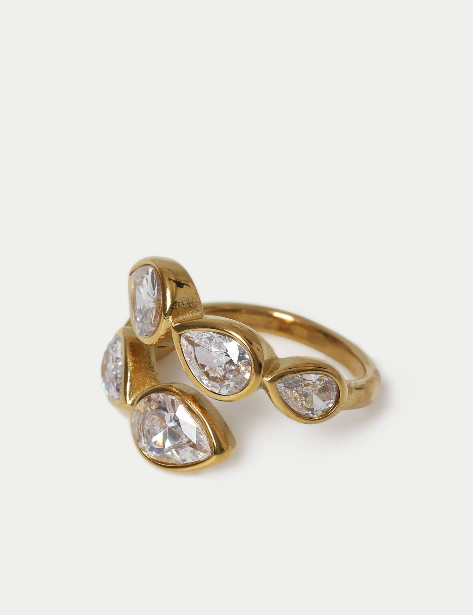 Cubic Zirconia Wrap Ring - image 2