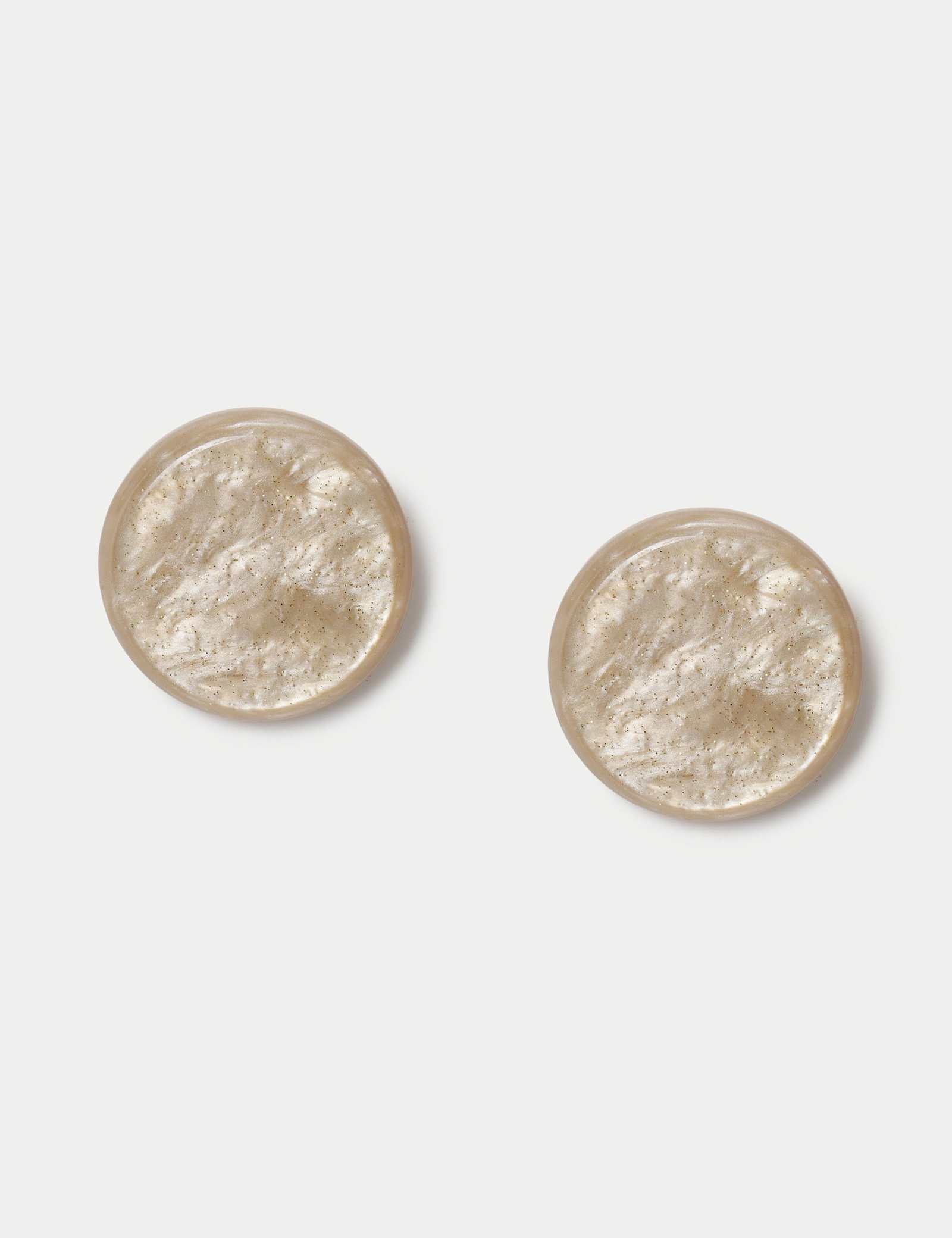 Resin Circle Stud Earrings - image 1