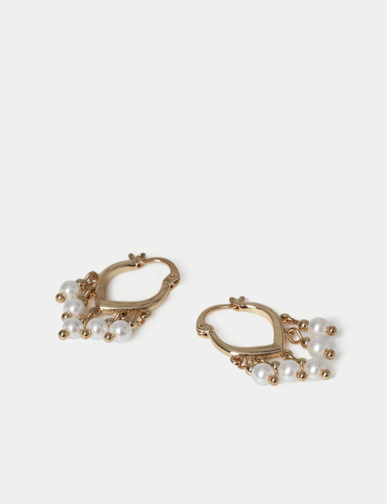 Tassel Drop Hoop Earrings - image 2
