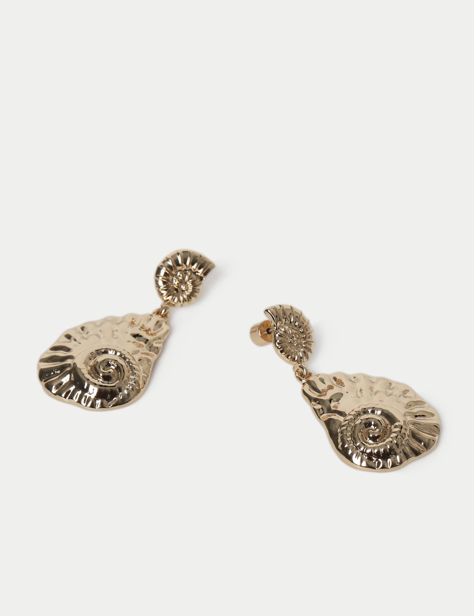 Double Shell Drop Earrings - image 2