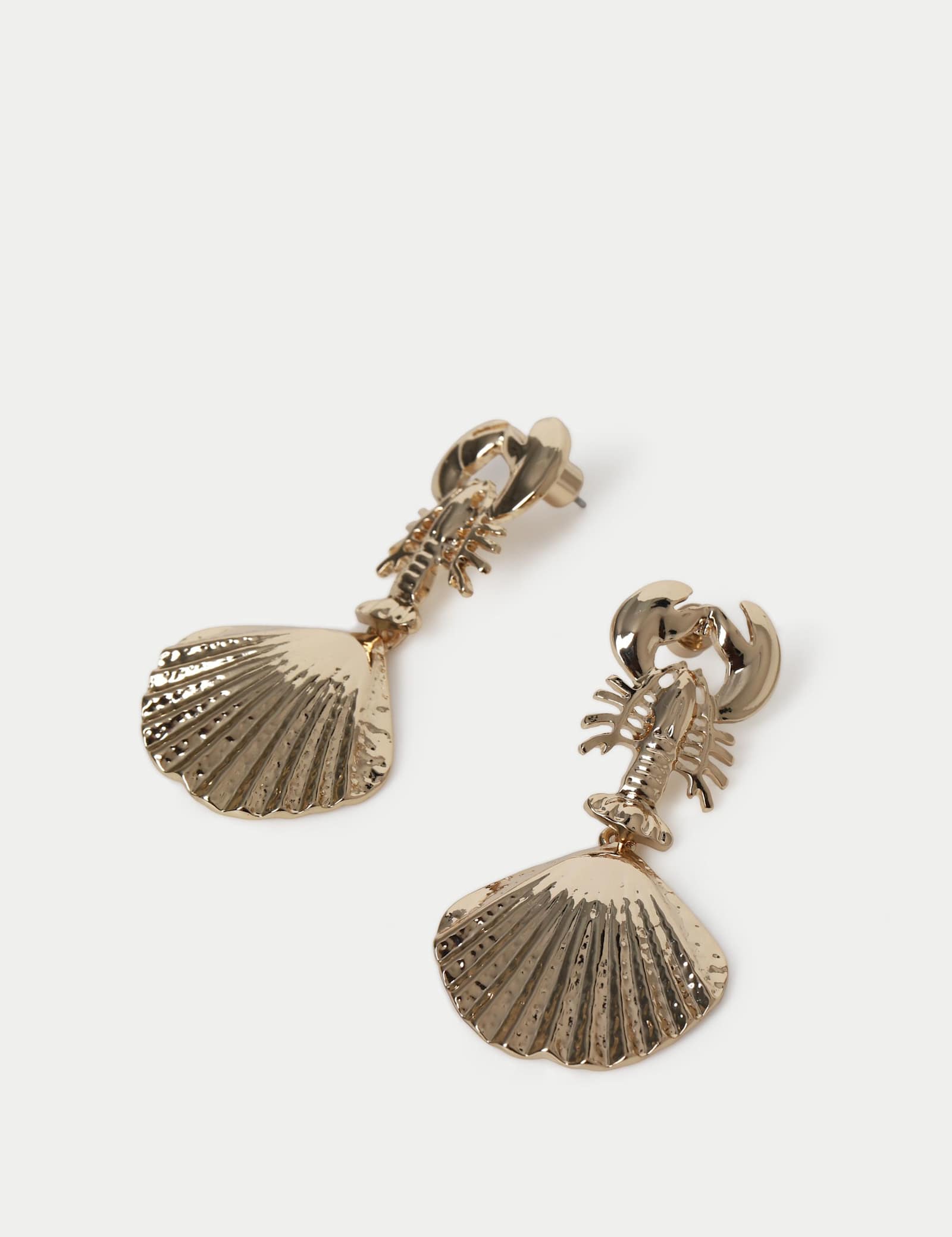 Lobster Shell Drop Earrings - image 2
