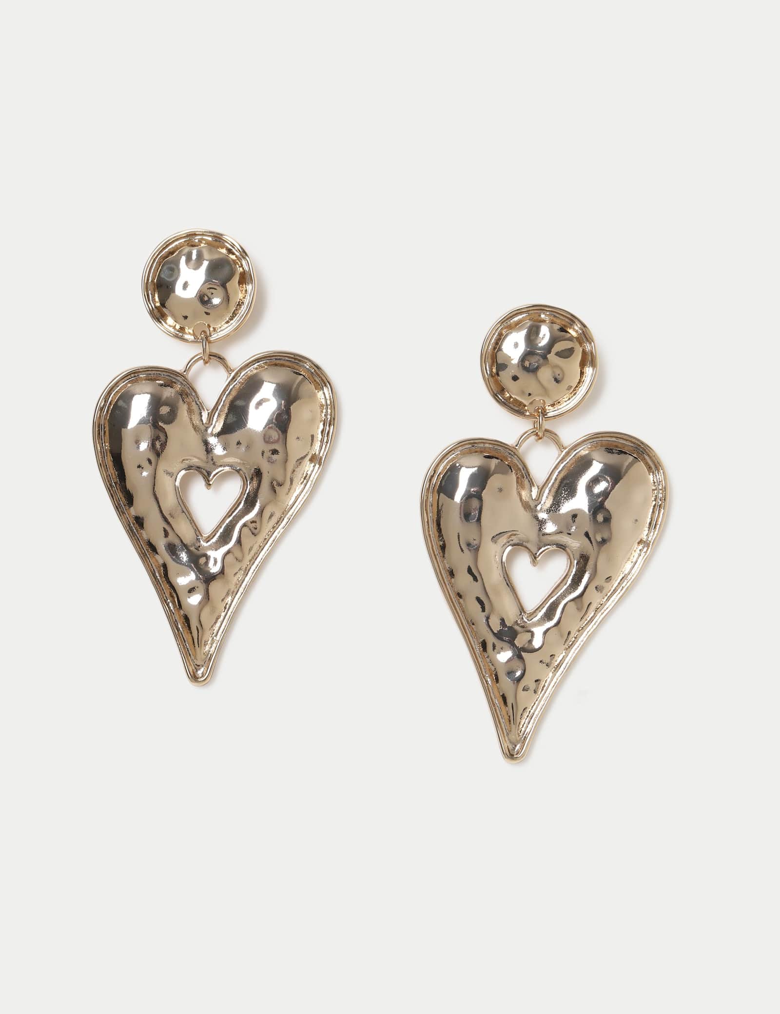 Molten Heart Oversized Earrings - image 1
