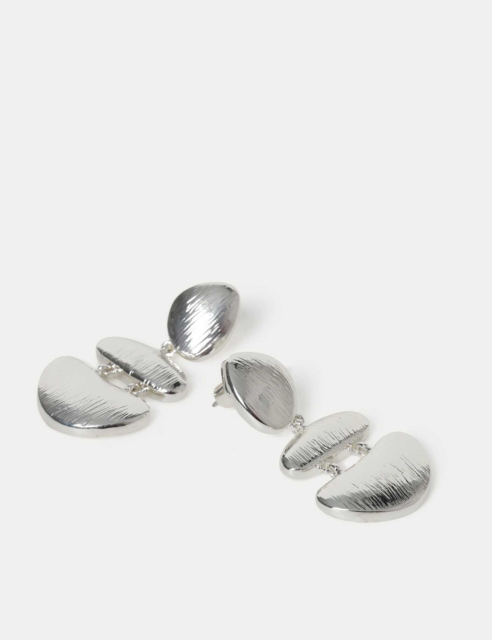 Irregular Link Drop Earrings - image 2