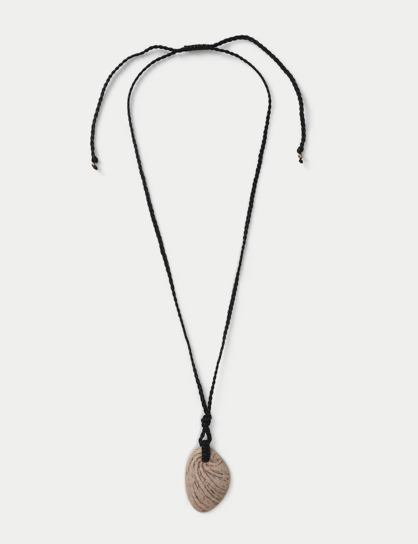 Ceramic Shell Long Pendant - image 1