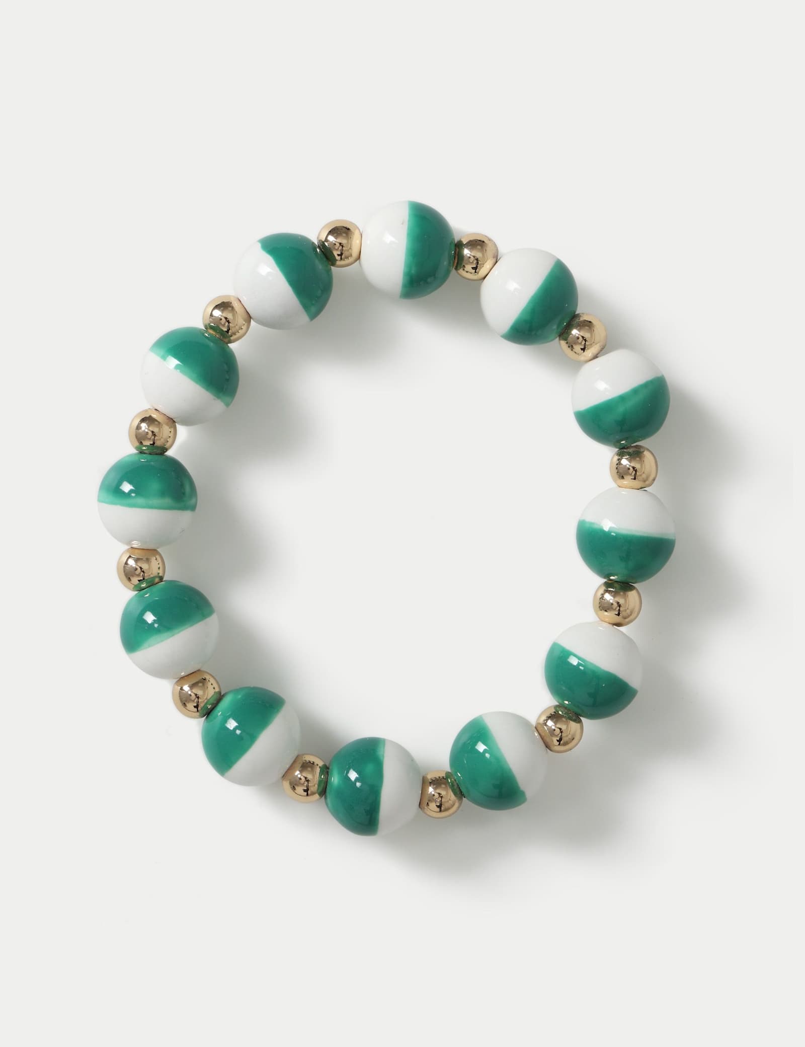 Ceramic Beaded Stretch Bracelet - image 2
