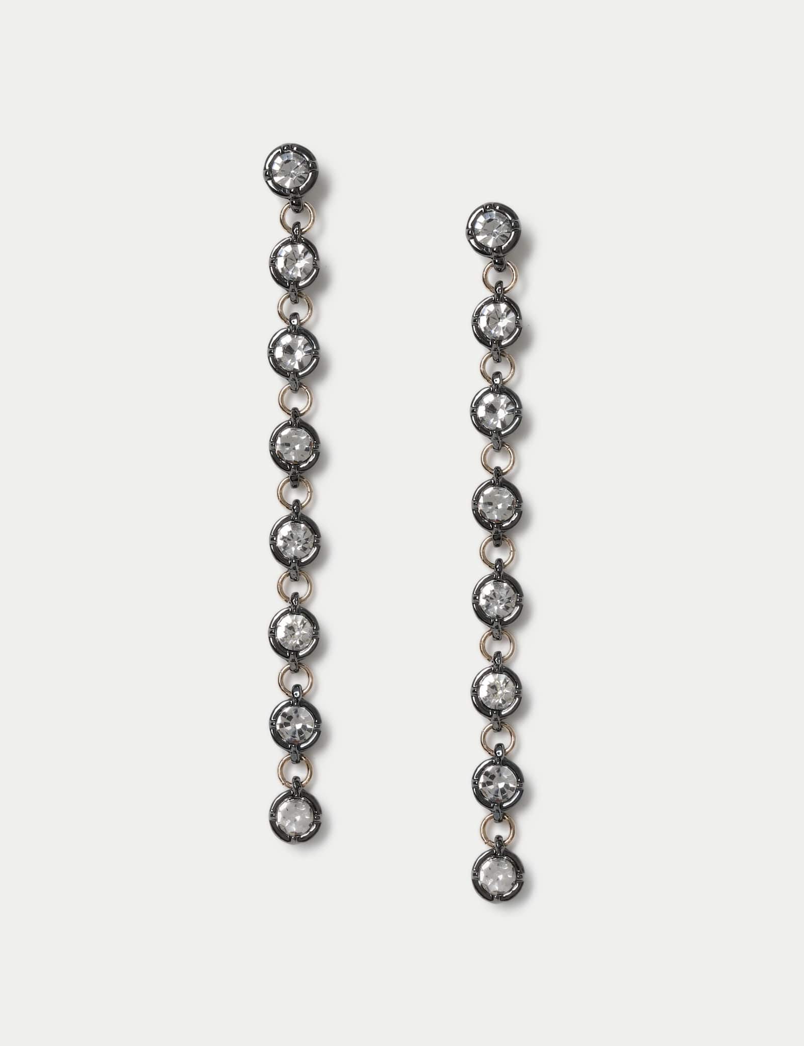 Glass Drop Earrings - image 1