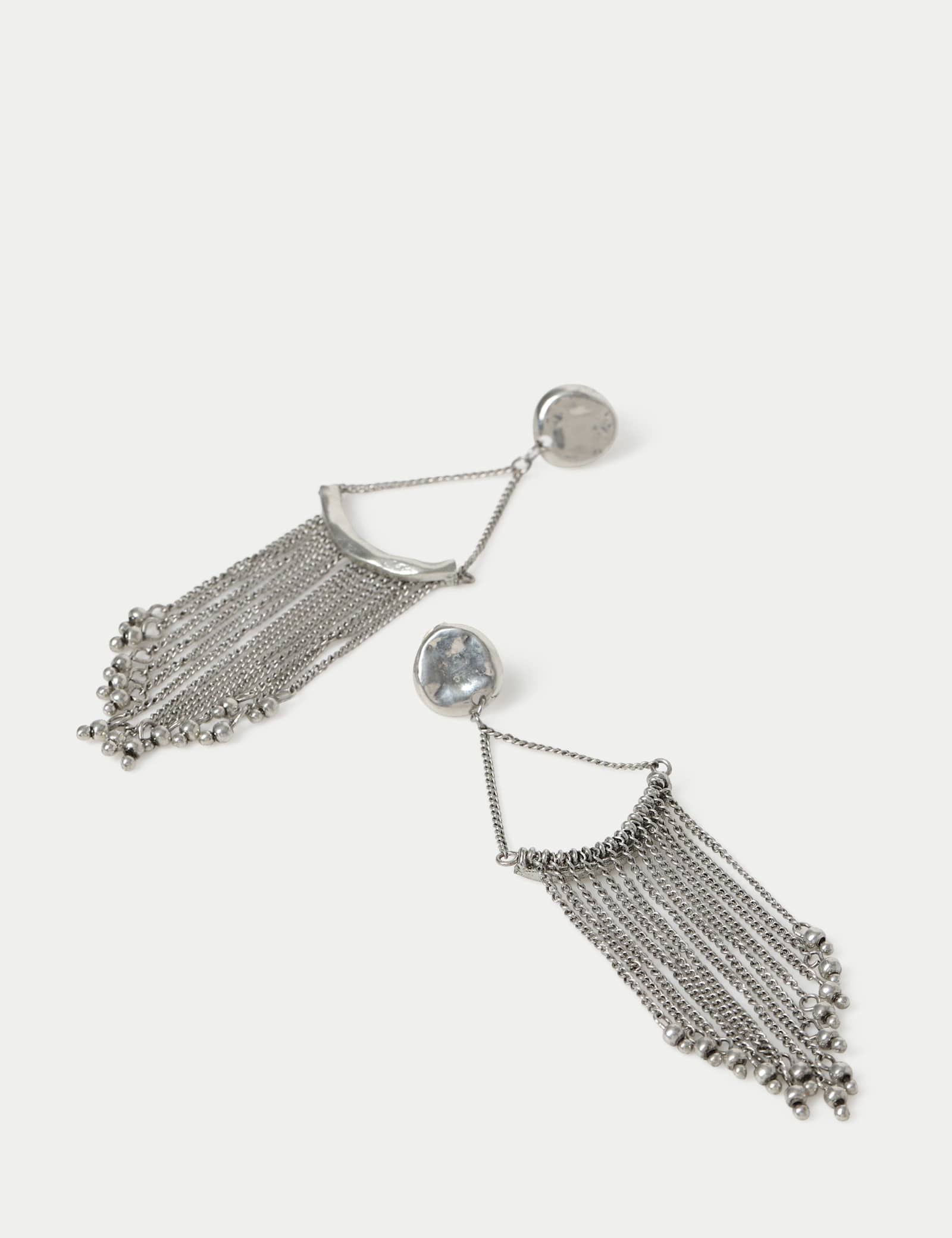 Chain Fringe Drop Earring - image 2