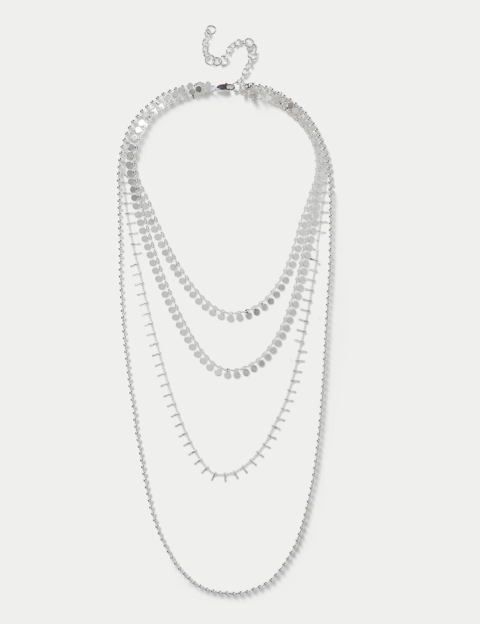 Multi Row Cascade Necklace - image 1