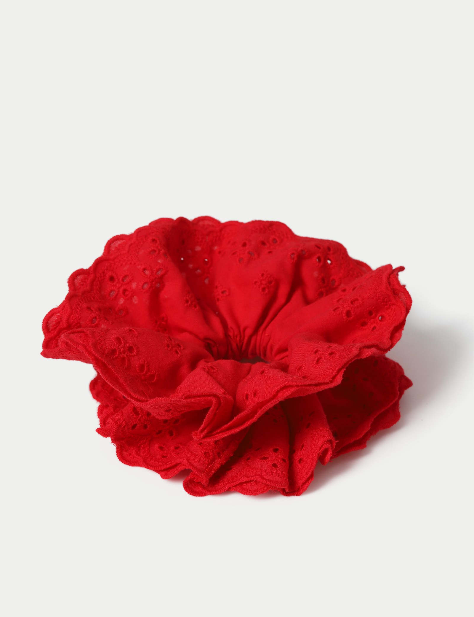 Red Broderie Scrunchie - image 2