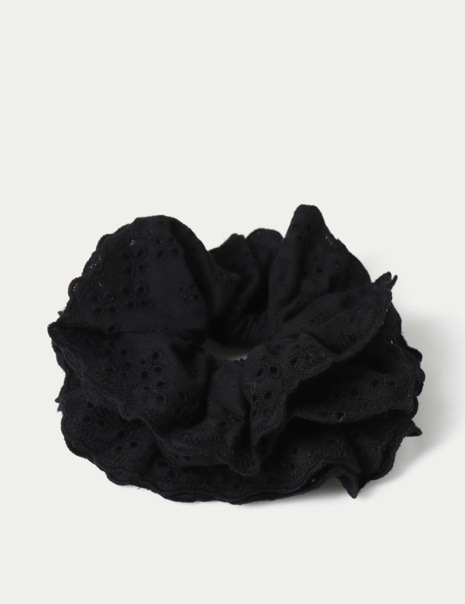 Black Broderie Scrunchie - image 2