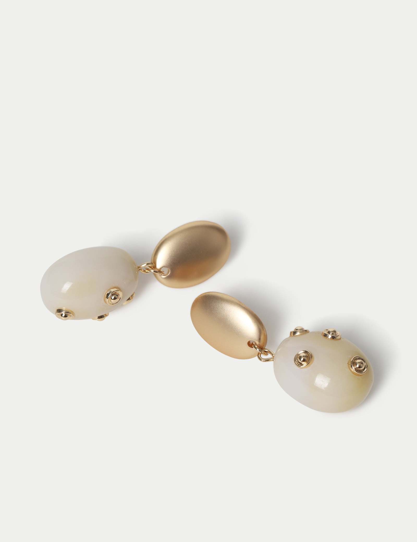 Resin Stud Drop Earrings - image 2