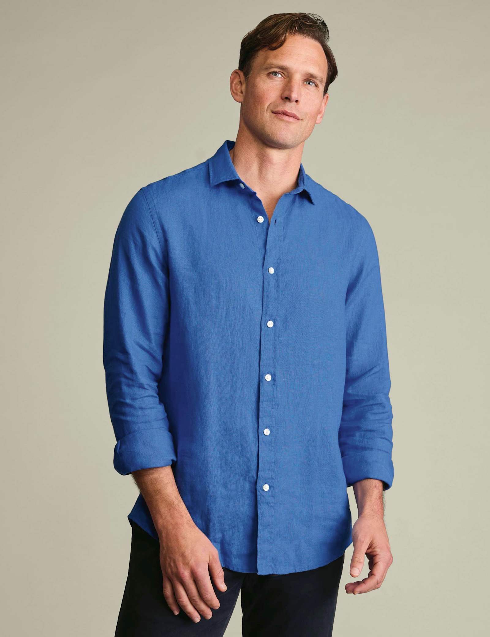 Slim Fit Pure Linen Shirt - image 5