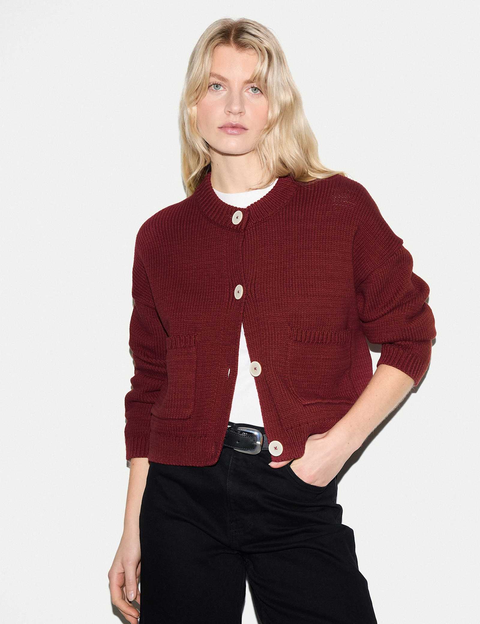 Cotton Rich Chunky Relaxed Cardigan - image 2