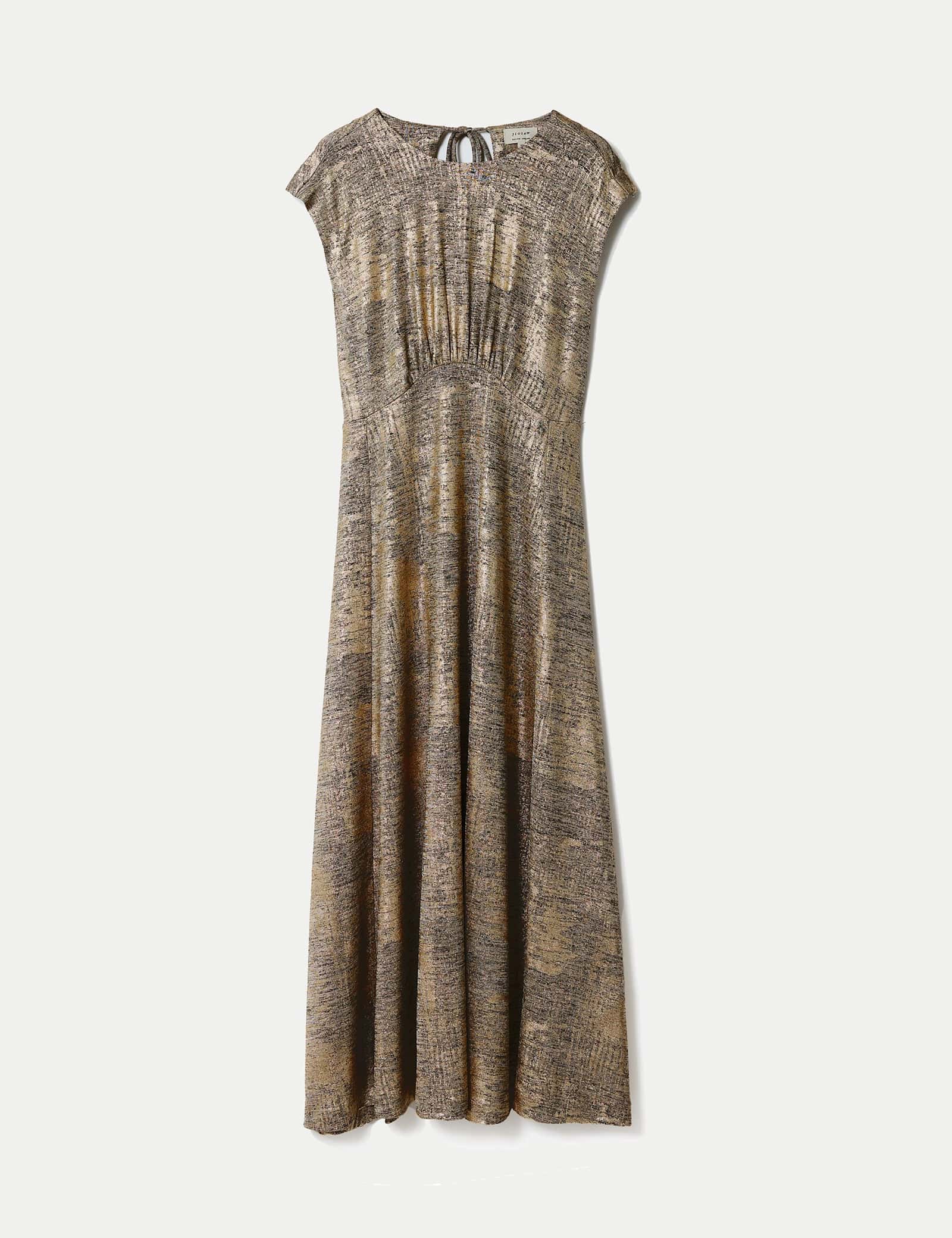Sparkly Round Neck Midaxi Waisted Dress - image 1